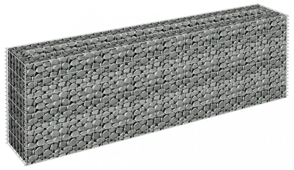 horganyzott acél gabion magaságyás 180 x 30 x 60 cm