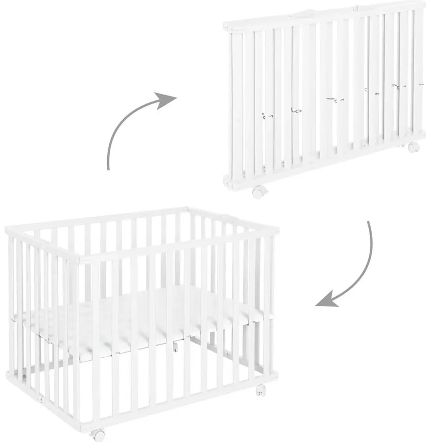 Fehér járóka 100x75 cm – Roba