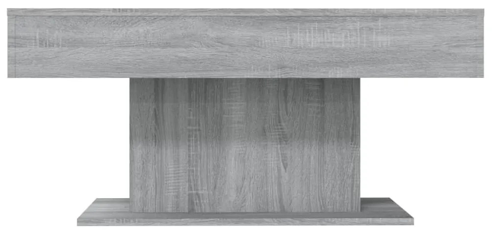 Szürke sonoma színű szerelt fa dohányzóasztal 96x50x45 cm