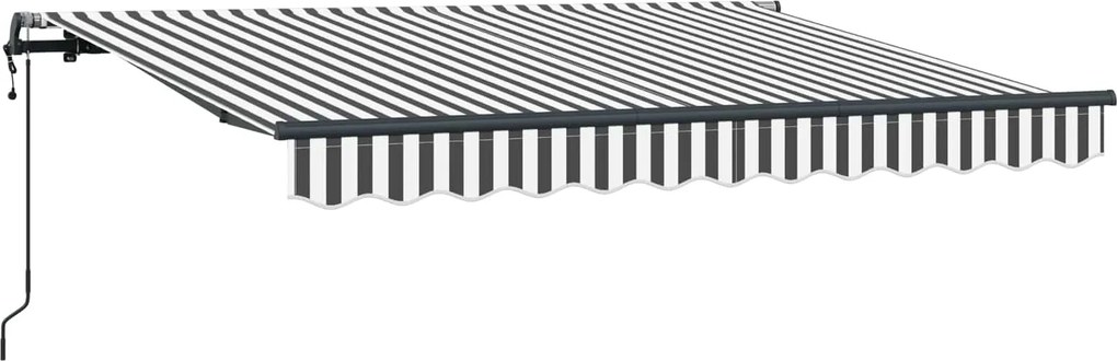 vidaXL Behúzható napellenző Antracit 250 x 200 cm szövet