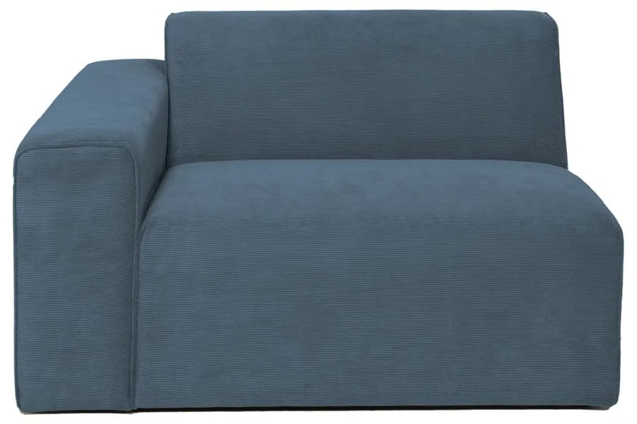 Kék kordbársony kanapé modul (bal oldali) Sting – Scandic