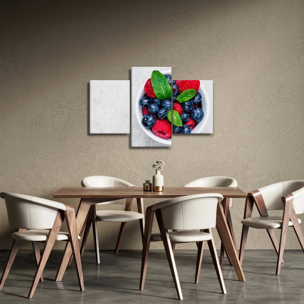 Kép - tál erdei gyümölccsel (90x60 cm)