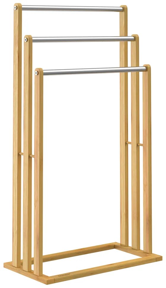 Casaria® Bambusz törölközőtartó