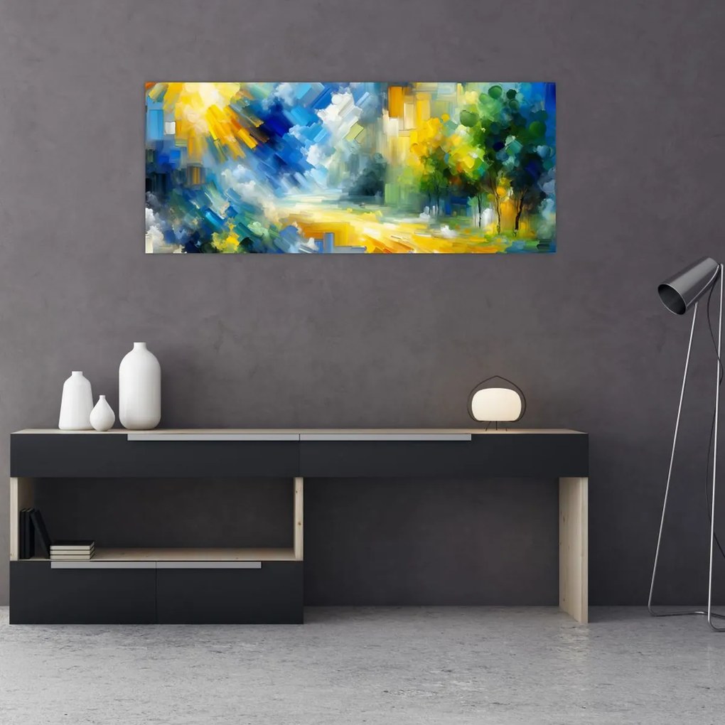 Kép - Absztrakt napos nap (120x50 cm)