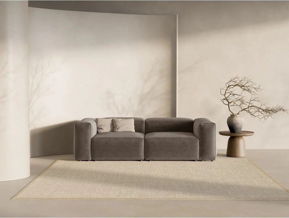 Barna kanapé 264 cm Bergamo – Cosmopolitan Design