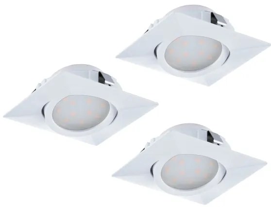 Eglo 95844 - SET 3x LED Beépíthető lámpa PINEDA 1xLED/4,9W/230V