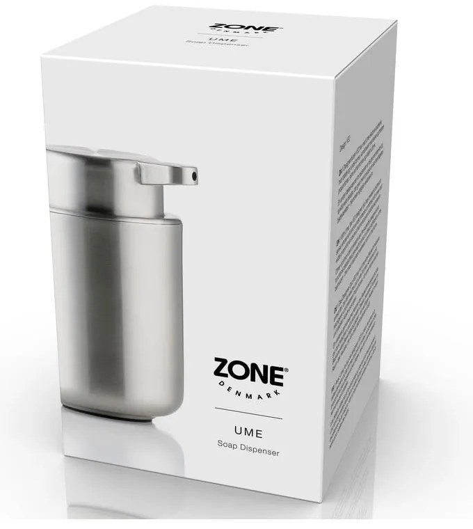 Matt ezüstszínű rozsdamentes acél szappanadagoló 300 ml Ume – Zone