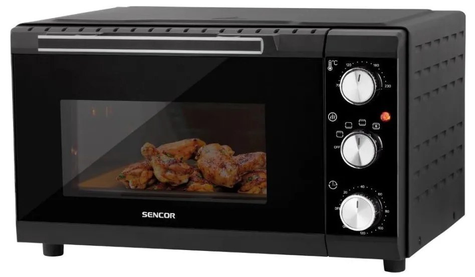 Sencor Sencor - Elektromos sütő 20 l 1650W/230V fekete FT1111