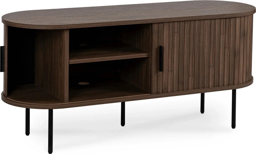 Szafka RTV TRISH 120 cm Dwudrzwiowa Orzech