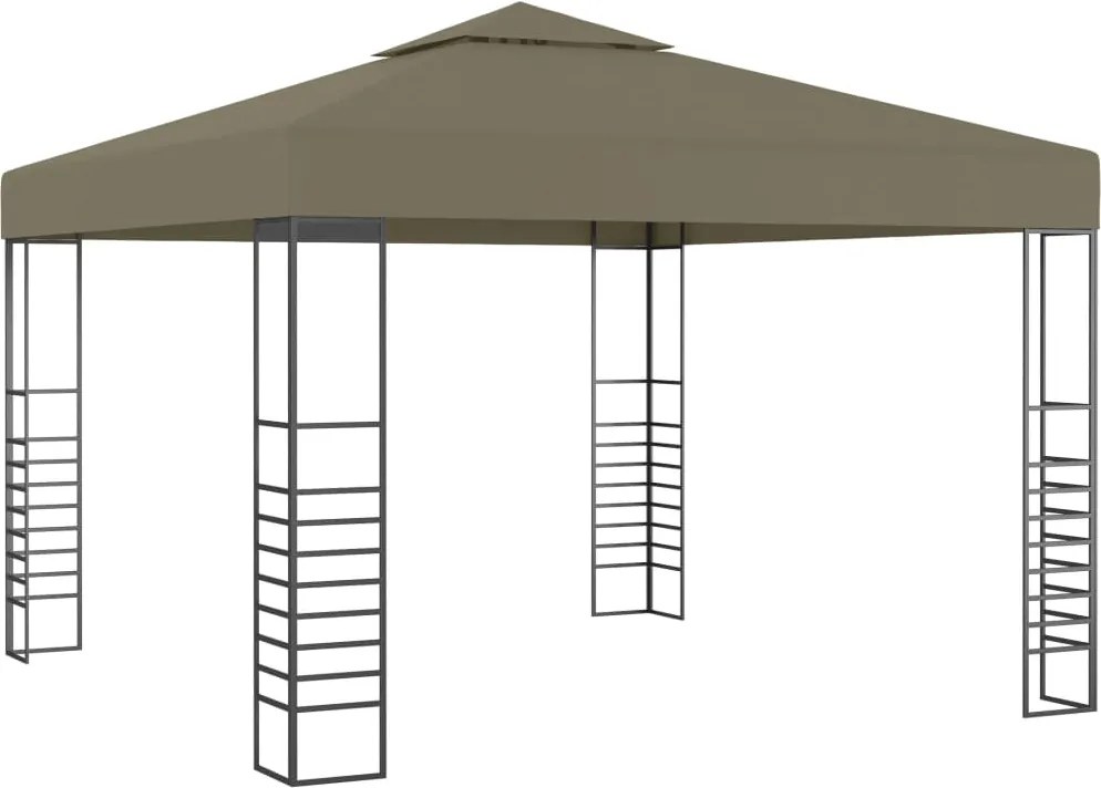 vidaXL tópszínű kerti pavilon 3 x 3 m 180 g/m²