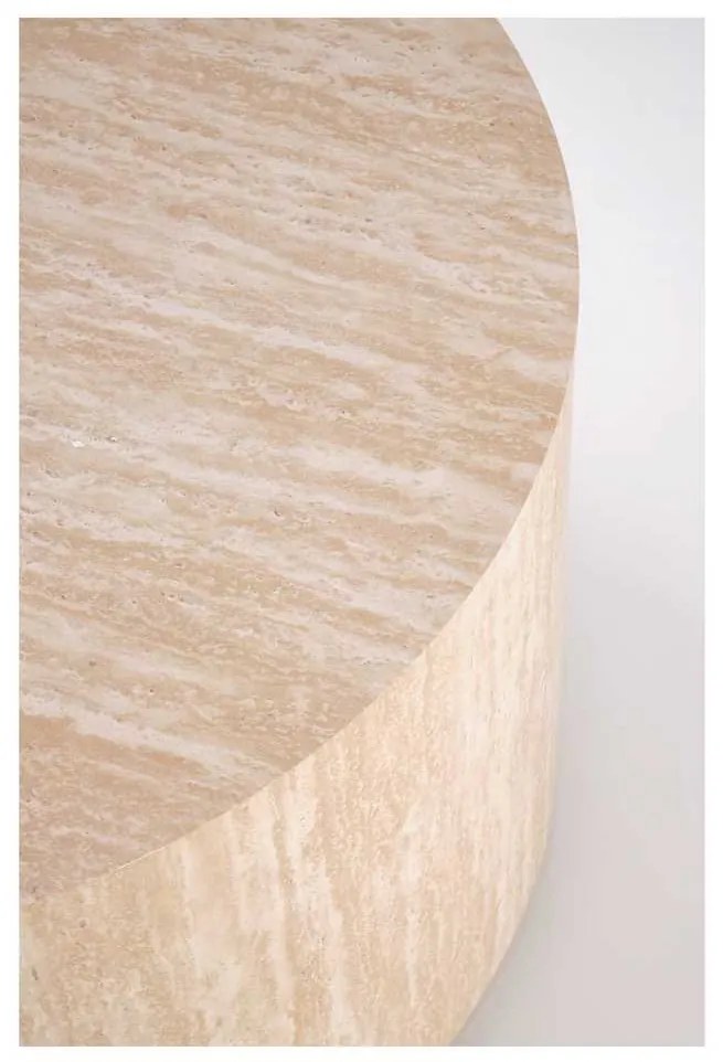 Palmer dohányzóasztal - kör, bézs