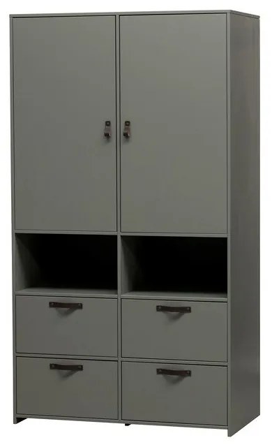 Soap szürke borovi fenyő ruhásszekrény - vtwonen