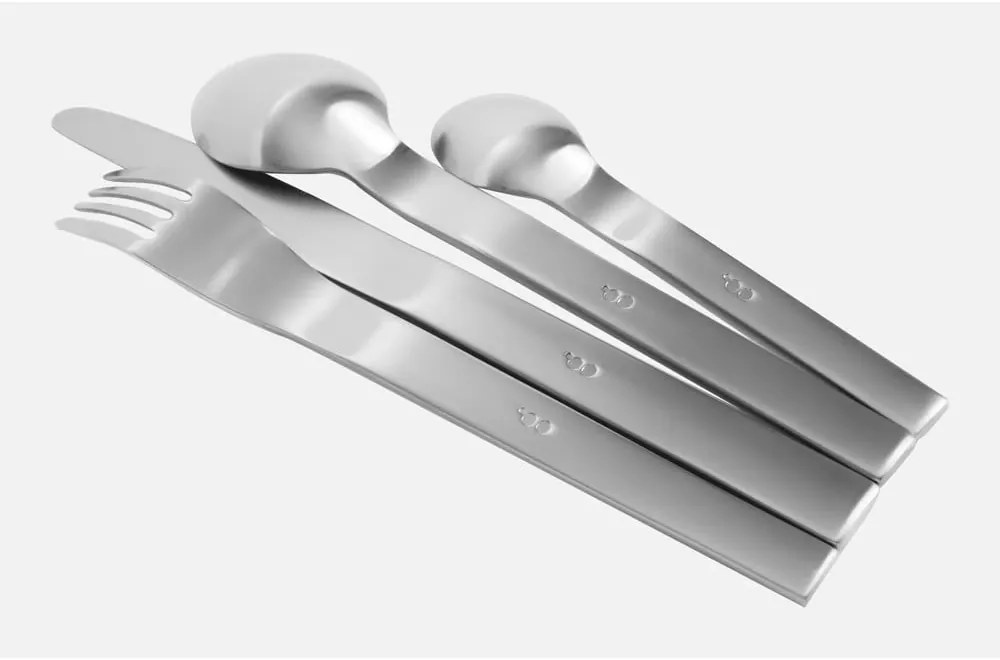 Ezüstszínű rozsdamentes acél evőeszköz készlet 24 db-os Boldi – FABINI