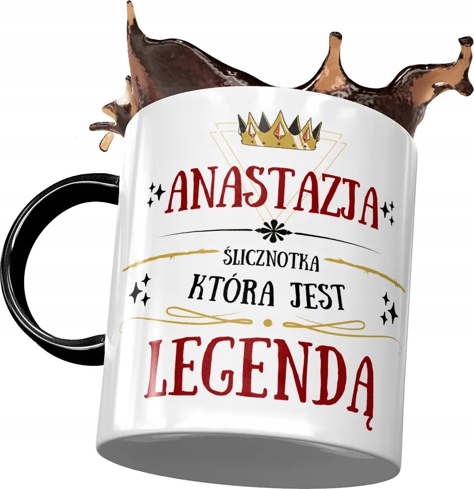 Fekete Bögre Anasztázia Barátnőknek Ajándék Nyomtatott Fotóval