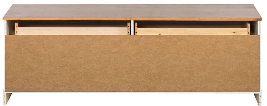 Fehér borovi fenyő TV-állvány 137x47 cm Anita – Støraa