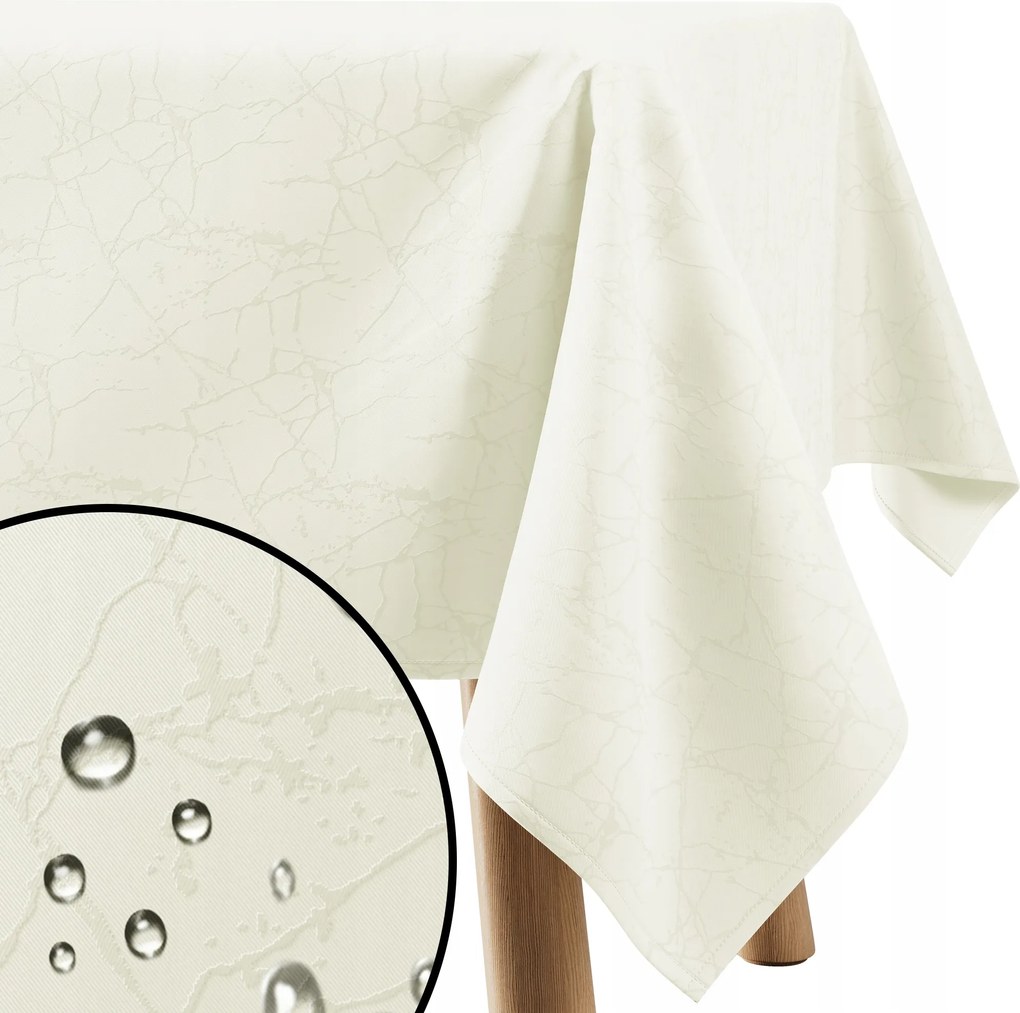 Abrosz Krémszínű 110x110 foltálló asztal Filumi