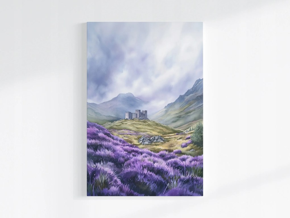 Poszter Tájkép Skócia Highland Hegyek Kastély Hanga 80x120