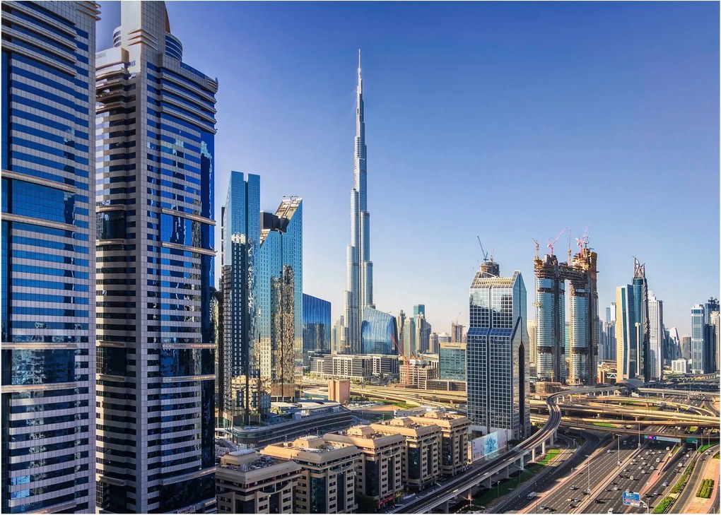 Kép - Dubai reggel (üvegen) (70x50 cm)
