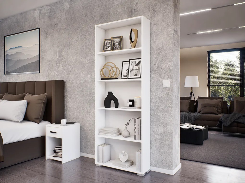 Linea Könyvespolc (Fehér) modern