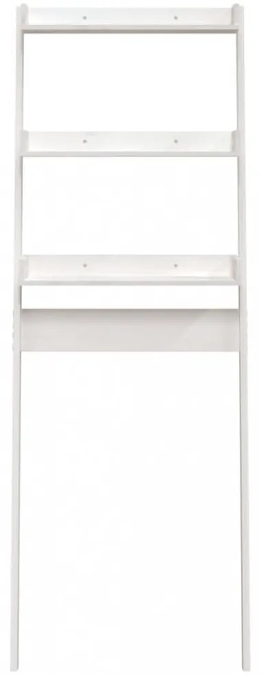 fehér tömör fenyőfa fürdőszoba állvány 63,5x32x179 cm