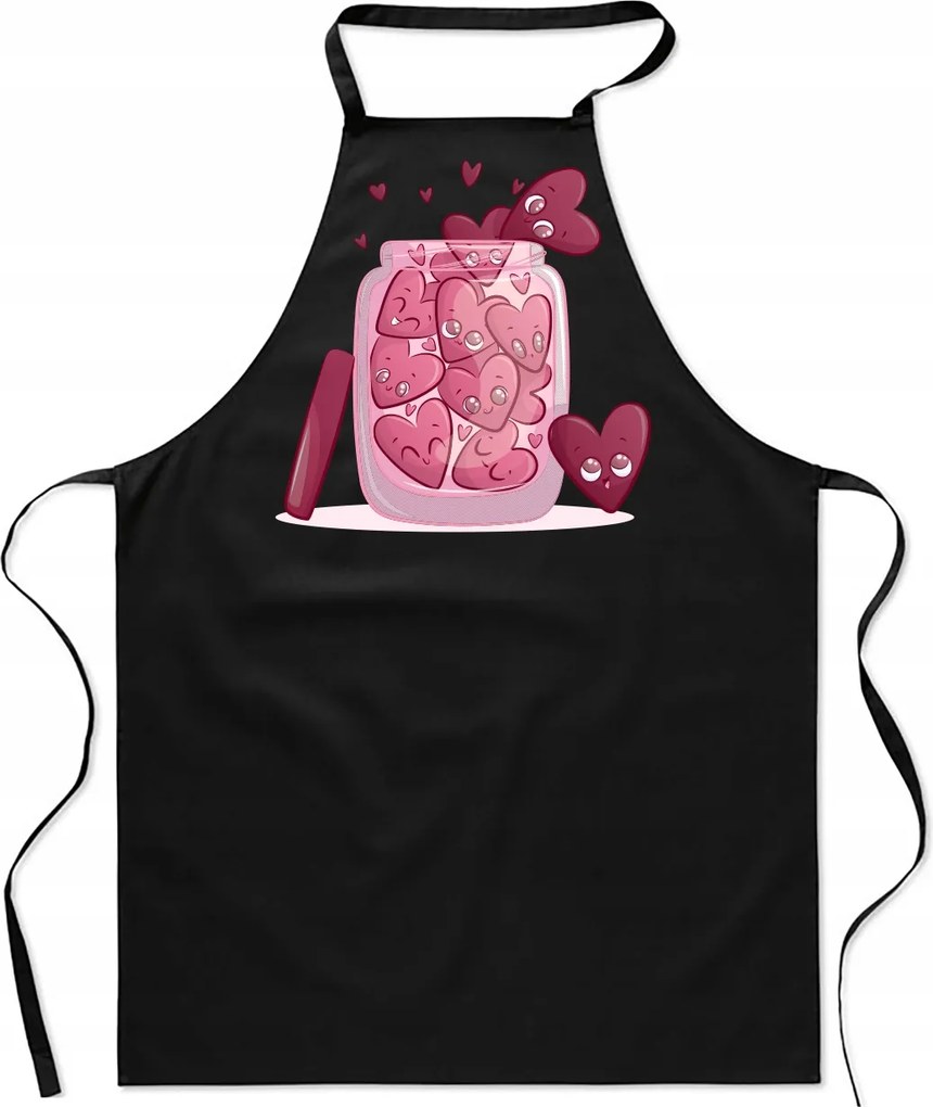 Kötény Valentin napi ajándék neki feleségnek befőttesüveg