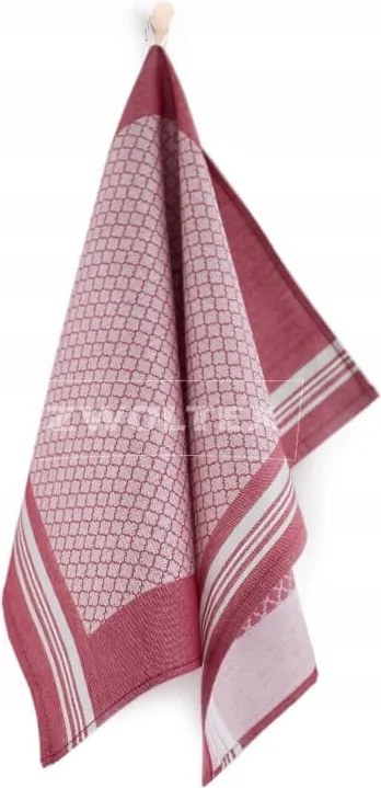 Konyhai törlőkendő Zwoltex Marokkó bordó mintás