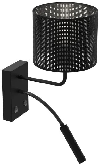 Fali lámpa LOFT SHADE 1xE27/60W+1xG9/8W/230V fekete