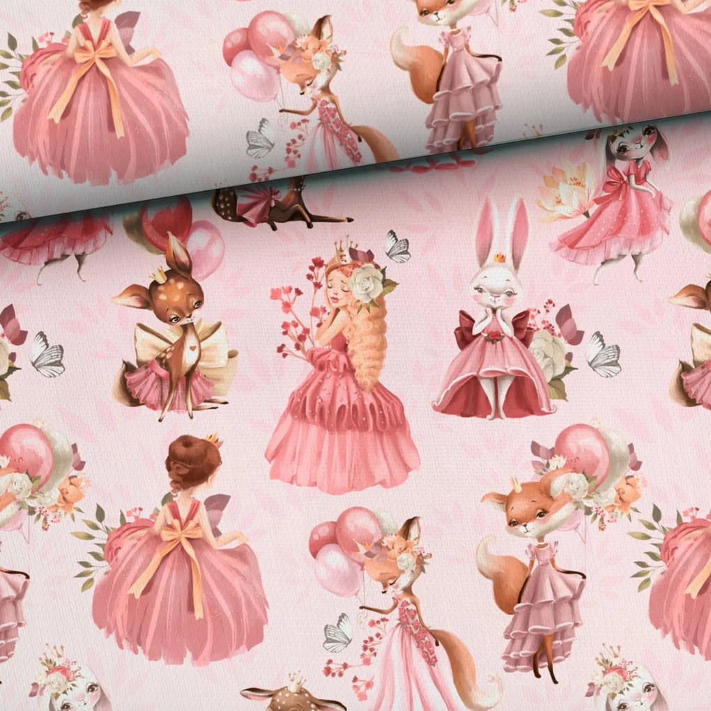 Függöny anyaga Little Princess Pink