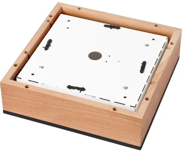 Mennyezeti lámpa OAK SQUARE 2xE27/15W/230V 31x31 cm tölgy/fekete