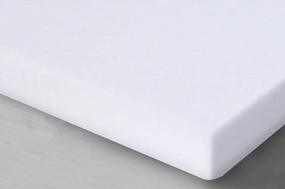 Szatén gumis lepedő 140x200 fehér