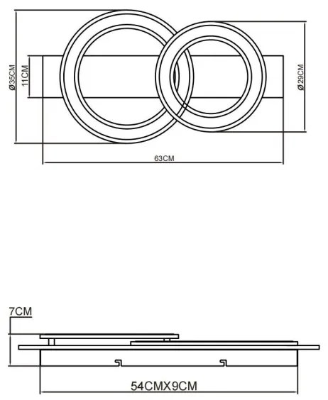 Globo 48038-40 - LED Mennyezeti lámpa JAYDEN LED/40W/230V barna