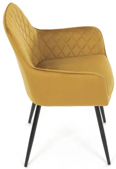 Sárga Bársony Étkezőszék. DCH-215 YEL4