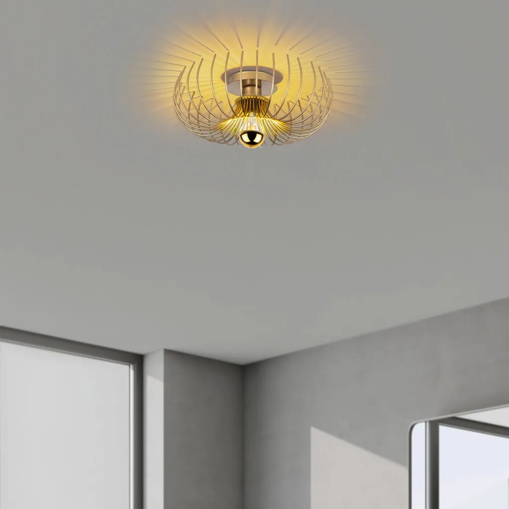 Karsortel N-641-1 arany fém függőlámpa, Ø36 cm