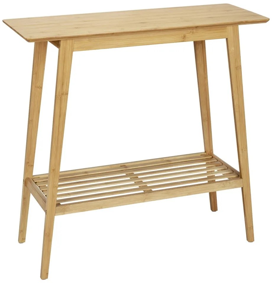 Natúr színű bambusz konzolasztal 30x80 cm Kona – Wenko
