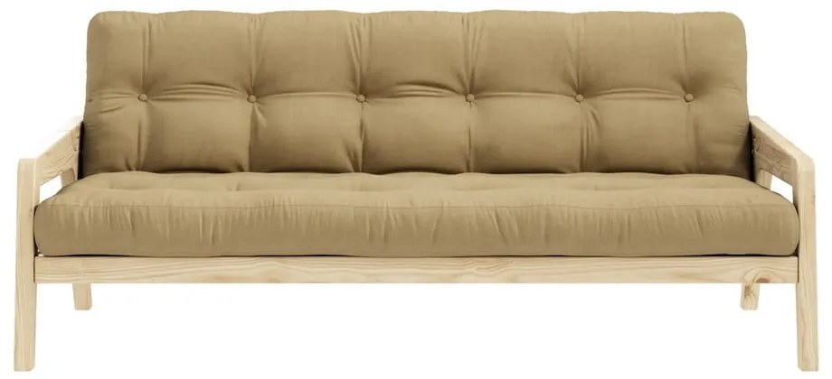 Grab barnásbézs kinyitható kanapé 204 cm - Karup Design