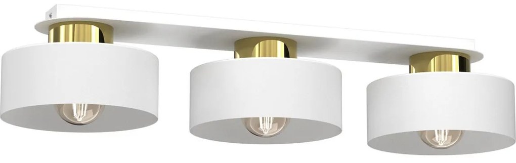 Mennyezeti lámpa MARTI 3xE27/15W/230V fehér/arany