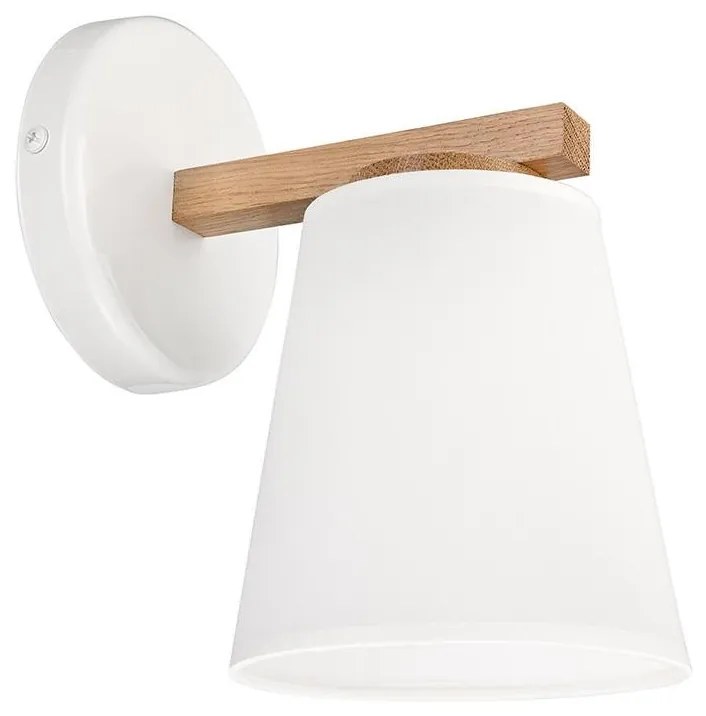 Fali lámpa ELLIE 1xE27/15W/230V fehér/tölgy