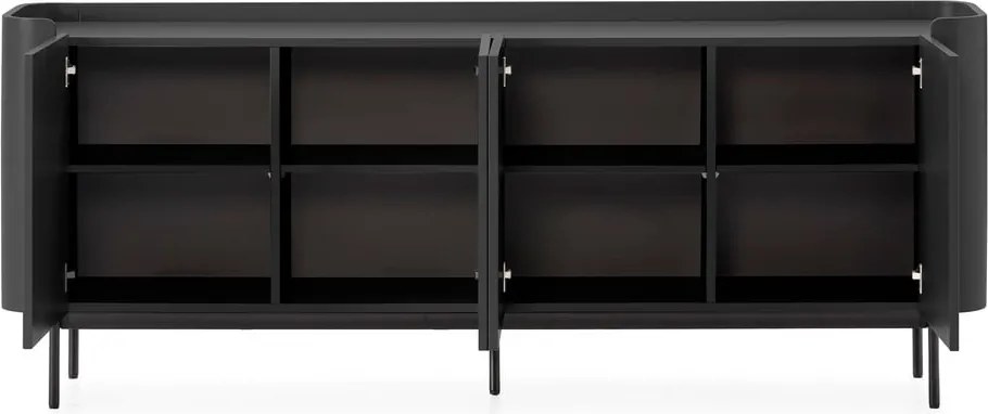 Fekete komód 200x80x40 cm Willa – MOME