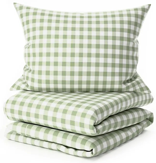 Krepp ágynemű kiságyhoz Renforcé GRENTIS zöld Ágyneműhuzat mérete: 45 x 65 cm | 90 x 140 cm