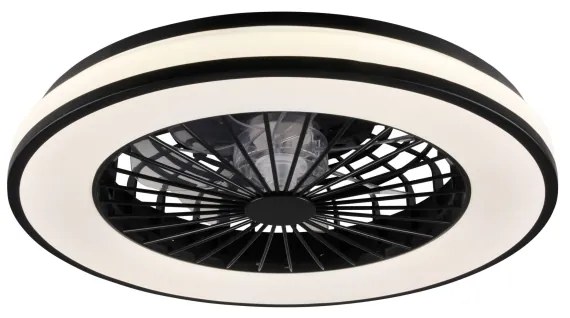 LED Dimmelhető mennyezeti lámpa ventilátorral LED/48W/230V 3000-6500K + távirányító