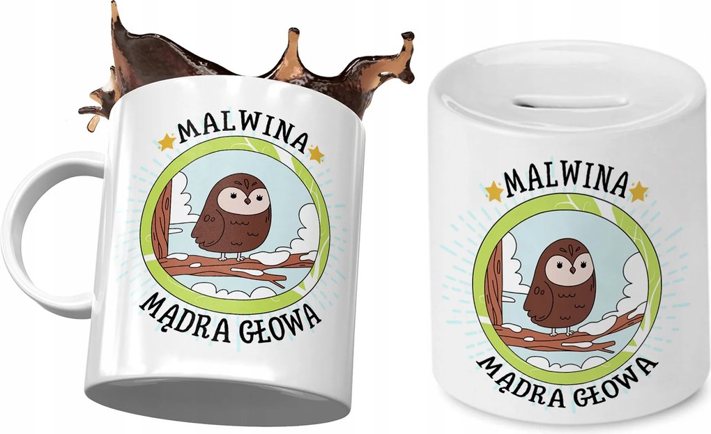 Malvina Bögre Persely Szett Gyerekeknek Nyomtatott Fotóval