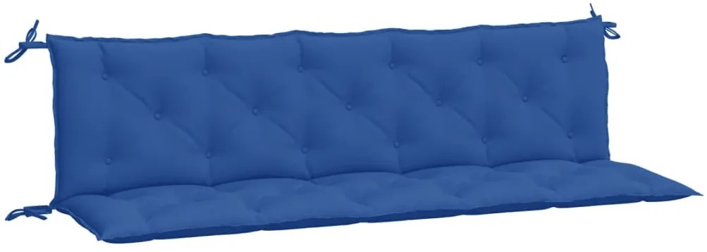 2 db kék oxford szövet kerti padpárna 180 x 50 x 7 cm