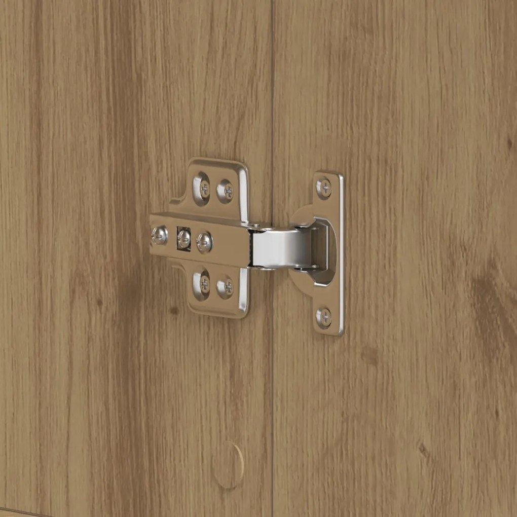 Cipőszekrény polcokkal Artisan tölgy 80 x 39 x 178 cm Faanyag