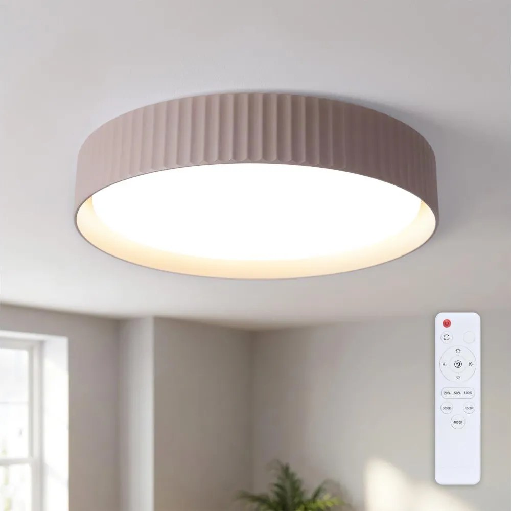 Brilagi - LUCIA LED dimmelhető mennyezeti lámpa LED/48W/230V Ø 41 cm taupe + távirányító
