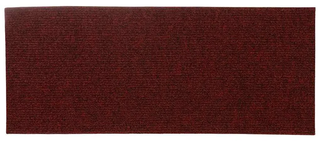 30 db piros lépcsőszőnyeg öntapadós téglalap alakú 60x25 cm