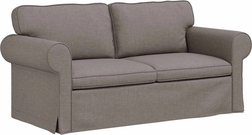 vidaXL Kanapé Tópszínű 215 x 82 x 80 cm szövet