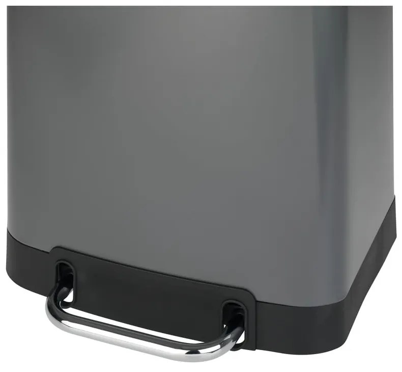 Pedálos rozsdamentes szemetes, 30 l - Wenko