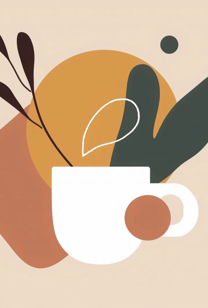 Poszter 61x90,5cm Reggeli kávé