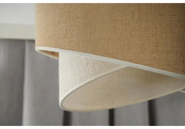 Duolla - Felületre szerelhető csillár YUTE CELLO 1xE27/15W/230V átm. 45 cm barna/szürke