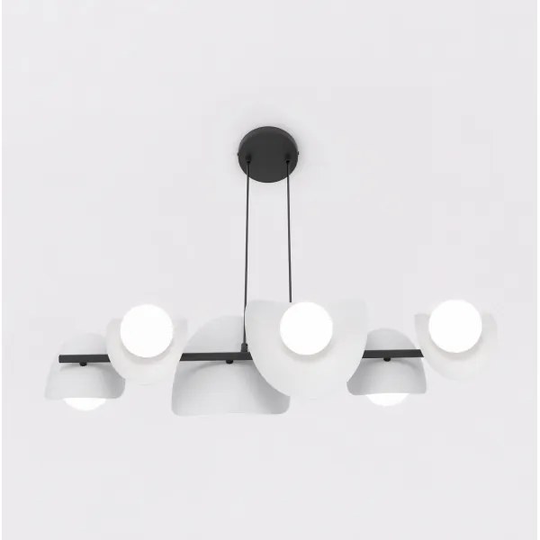 ELEMENTI kábelen függő csillár, 6xG9/8W/230V, szürke